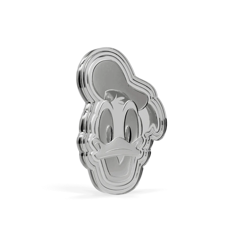 Moneta d'argento Niue Disney Donald Duck 2026 Proof 1/2 oz. Monete da collezione