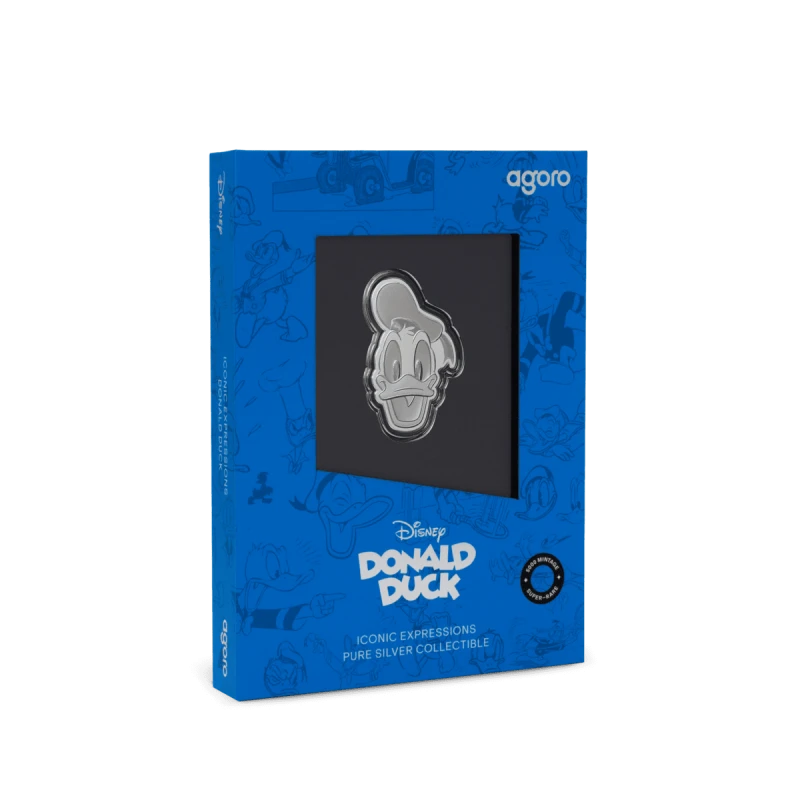 Moneta d'argento Niue Disney Donald Duck 2026 Proof 1/2 oz. Monete da collezione