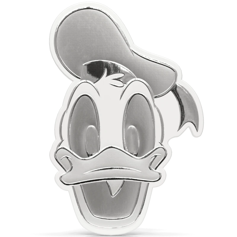 Moneta d'argento Niue Disney Donald Duck 2026 Proof 1/2 oz. Monete da collezione