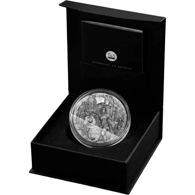 Moneta d'argento Niue Jeanne d'Arc 2025 2 oncia Monete da collezione
