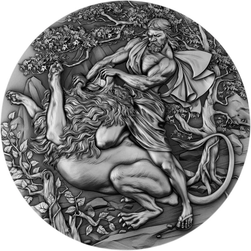 Moneta d'argento Niue Samson 2023 2 oncia Monete da collezione